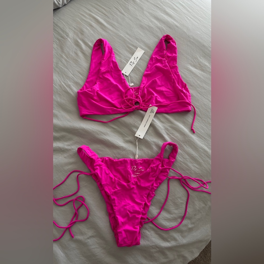 Riot Swim Fox Swim Set - Magenta XL - NWT